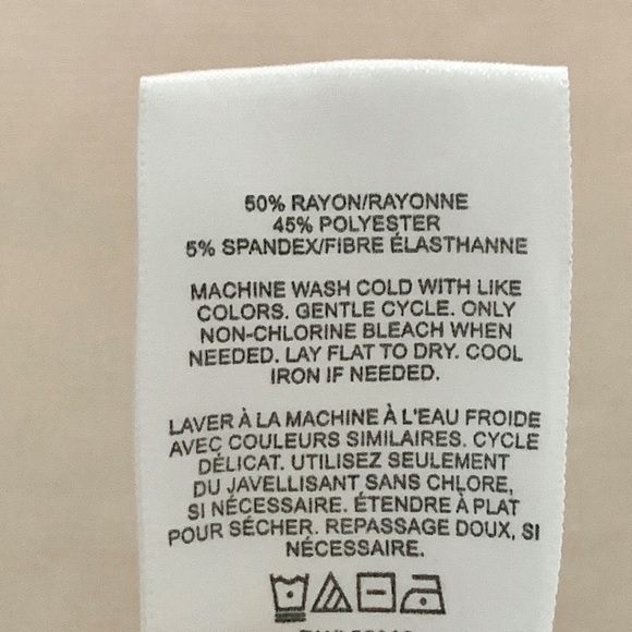 Express Ivory White Ribbed V-Neck Surplice Wrap Crossover Cropped Top - Picture 5 of 5